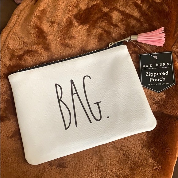Rae Dunn Handbags - Rae Dunn zippered pouch “BAG”